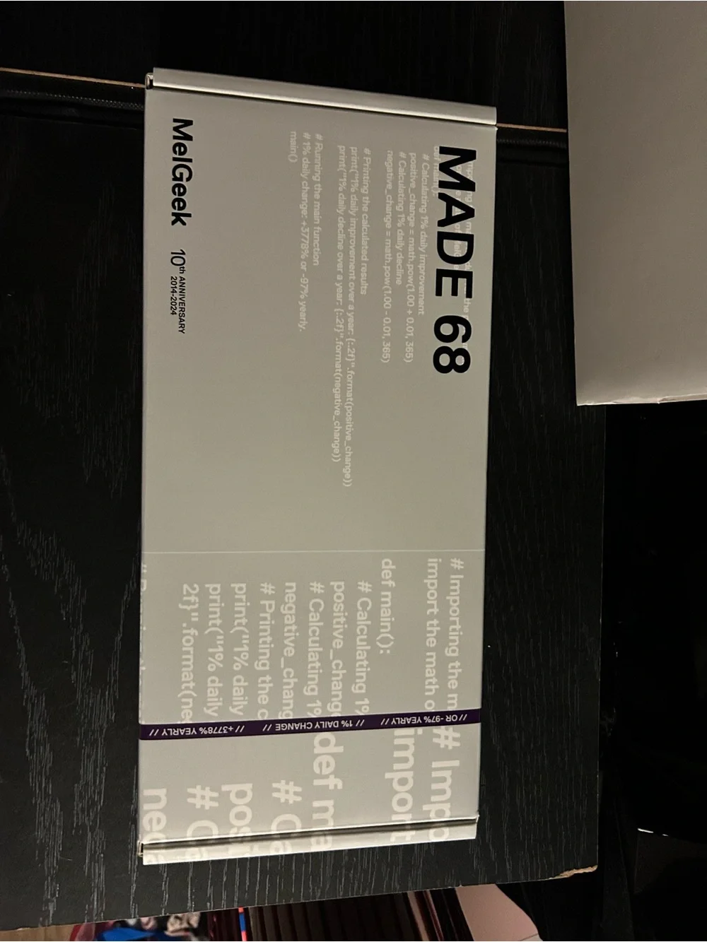 Violet Aluminum Mechanical Keyboard - Purple Accent